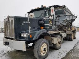 1989 KENWORTH CON, camion tracteur 12 roues lance pierre