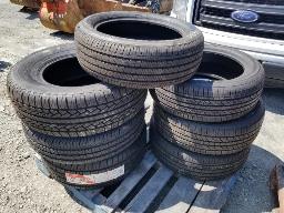Lot de 7 pneus variés comme neufs