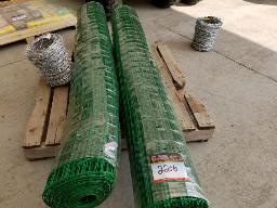 2 Rouleaux de clôture en plastique 71'' de haut carreau 2''x2''