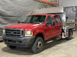 2004, FORD F-450, CAMION 6 ROUES    BENNE.