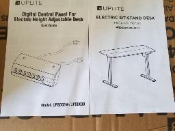 UPLITE UPSD03W, table de travail électrique ajustable