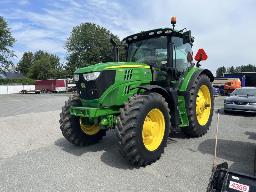 2019-JOHN DEERE 6155R, tracteur 121 HP au PTO