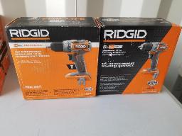 2 Outils RIDGID R8711B-Perceuse/visseuse à chocs 18 volts 1/2'' neuf
