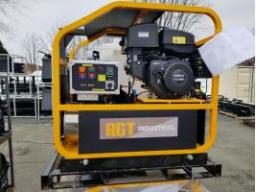 AGT-Laveuse à pression à eau chaude au diesel, portatif, moteur essence 13HP, réservoir 500 litres, neuve