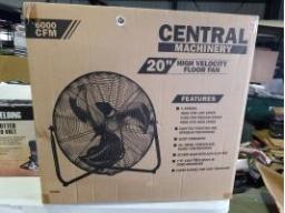 CENTRAL MACHINERY-Ventilateur de plancher 20'', 3 vitesses