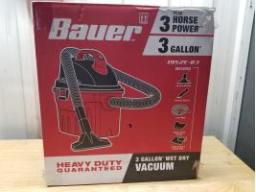 BAUER-Aspirateur sec/humide 3 gallons, 3HP