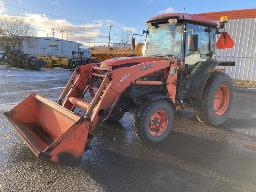 2007, KUBOTA L5740, TRACTEUR 59 HP    AVEC GODET