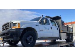 2001, FORD F-450, CAMION À 6 ROUES    AVEC GRUE HYDRAULIQUE