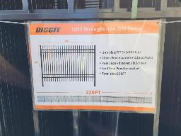 2024-DIGGIT-22 sections de clôture 7'x10' et 23 poteaux pour 220' de clôture