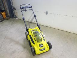 RYOBI-Tondeuse 21'' à batterie 40 Volts, avec chargeur et batterie, neuve