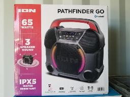 Radio PATHFINDER GO, bluetooth 65 w, 3 hauts parleurs neuf