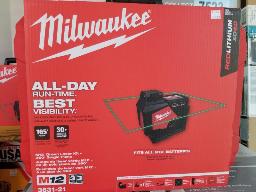 Ensemble de laser vert MILWAUKEE M12 au plan 30 degrés, neuf