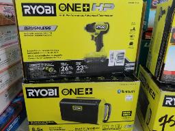 Visseuse à chocs RYOBI, 18 volts, 1 batterie, un chargeur-radio 18 volts RYOBI, neufs