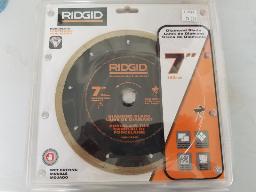 4 Lames de diamant 7'' RIDGID pour porcelaine mouillée neuves