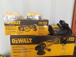 DEWALT-Outil oscillant 3 vitesses, polisseuse orbitale 5'', 2 batteries, 1 chargeur 20 volts, neufs