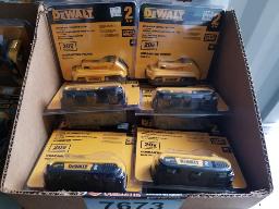 6 Batteries DEWALT 20 volts, 2AH, neuves