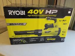 RYOBI-souffleur à ventilateur a jet 40 volts manque batterie, neuf