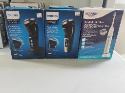 Qté 2-PHILIPS-Rasoir 3000 et brosse à dents SONIQUE, neufs