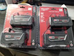 MILWAUKEE-4 Batteries M18 XC5.0, neuves