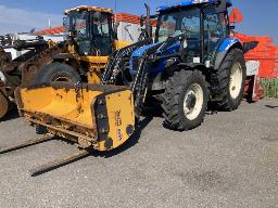 2009, NEW HOLLAND T6020, TRACTEUR  110HP  4 X 4  C-NEIGE, FOURCHES, SOUFFLEUR