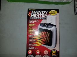 QTÉ 10-HANDY HEATER TURBO 800-Radiateur personnel pour prise murale, neuf