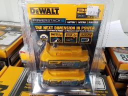 2 Batteries DEWALT 20AMP, neuves