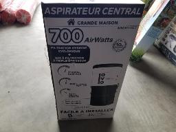 OVO 700ST-25H-Aspirateur central 25L,  tuyau flexible non inclus, neuf