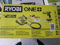 RYOBI-Station d'outils rotatifs, pistolet à colle double température, batterie 18 volts, chargeur, neuf