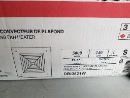 STELPRO-Convecteur de plafond 4000 W , blanc, neuf