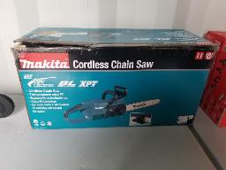 MAKITA-scie à chaine 18 volts avec chargeur , batterie non incluse, neuve