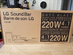 Barre de son LG SQC4R, 220 watts, 4.1 canaux, neuve