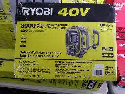 RYOBI-Station d'alimentation 40V, batterie et chargeur non inclus, neuve