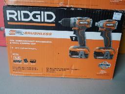 RIDGID-Perceuse marteau, tournevis à percussion, 2 batteries, chargeur, sac , neufs