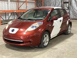 2012, NISSAN LEAF, AUTOMOBILE    ÉLECTRIQUE