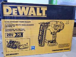 DEWALT DCN662D neuve-Cloueuse de finition droite calibre no 16, batterie chargeur 20 volts