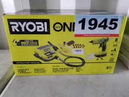 RYOBI-Station d'outils rotatifs, pistolet à colle double température, batterie 18 volts, chargeur, neuf