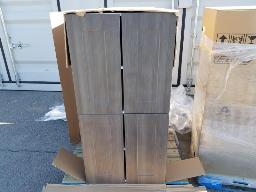 6 Caissons d'armoire 24x24x49, brun