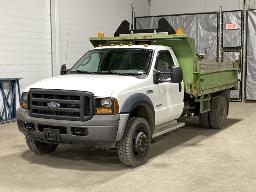 2006, FORD F-550, CAMION À 6 ROUES  4 X 4  BENNE