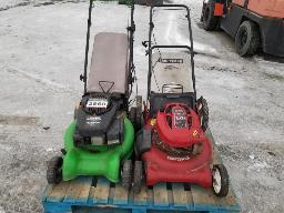 2 Tondeuses à essence usagées