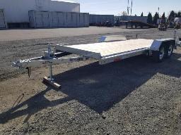 2025 METALXPERT MXP84216T, remorque plateforme en acier galvanisé 2 essieux tandem 7 pi. x 18 pi.