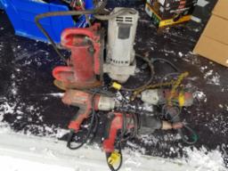 4 Outils MILWAKEE électrique: perceuse aimantée, perceuse, impact 1/2, impact 3/4