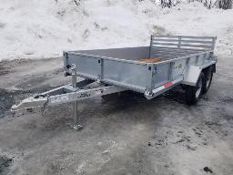 2025 METALEXPERT MX66123T, Remorque en acier galvanisé 2 essieux tandem 5.5 pi. x 10.25 pi.