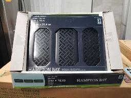 7 Boites de 3 grilles de soufflage de sol 3''x10''