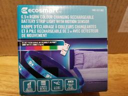 24 lots de rampe d'éclairage à couleurs changeantes et à pile rechargeables avec détecteur de mouvement