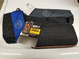 5 Paquets de 2 sacs à outils à fermeture éclair KLEIN TOOLS, 1 étui rigide KLEIN TOOLS