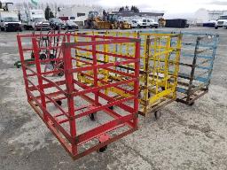 3 Chariots industriel sur roues  30''x64''