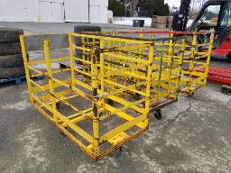 3 Chariots industriel sur roues  30''x64''