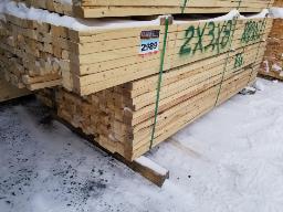 Bundle de bois 2x3x7 et 2x3x8, environ 324 mcx