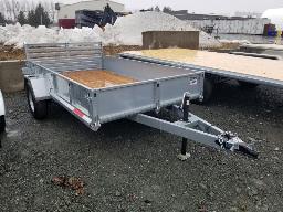 2025 METALXPERT MX66123S, Remorque en acier galvanisé à essieu simple 5.5 pi. x 10.25 pi.