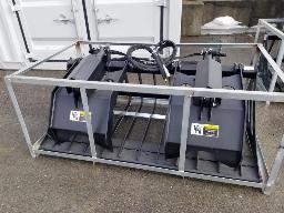 2025-Godet à grappin pour mini chargeur, attache skid steer, 668 lbs